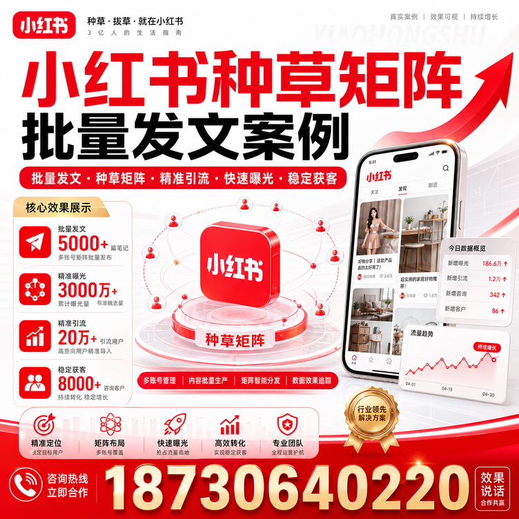 阿拉尔小红书种草矩阵批量发文案例